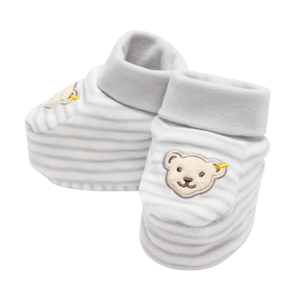 Steiff GOTS biopamut plüss babacipő,tutyi - Basic kollekció bézs  | Bunny and Teddy