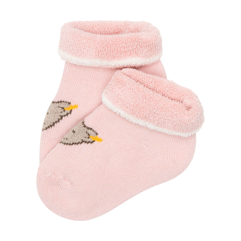 Steiff GOTS biopamut zokni - Basic kollekció világos rózsaszín  | Bunny and Teddy