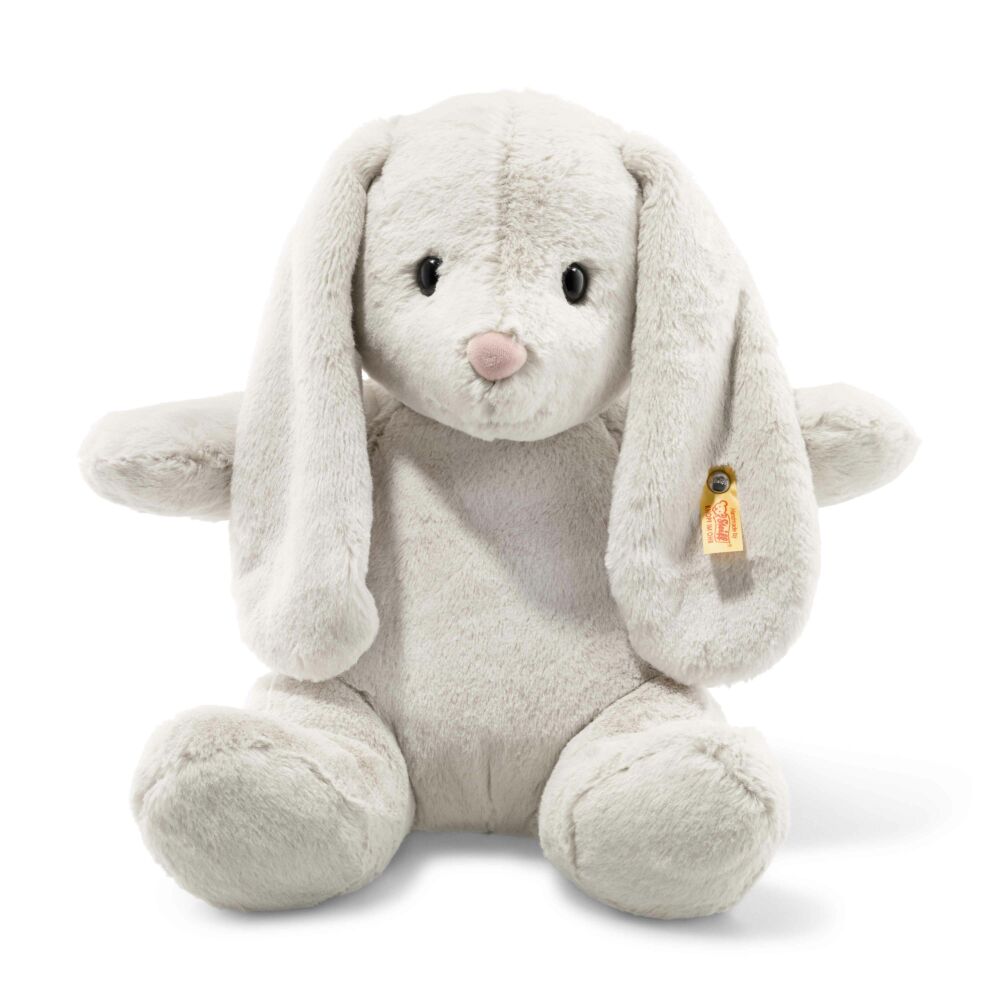 Hoppie plüss nyuszi Soft Cuddly Friends Hoppie rabbit, light grey - fehér - Bunny and Teddy