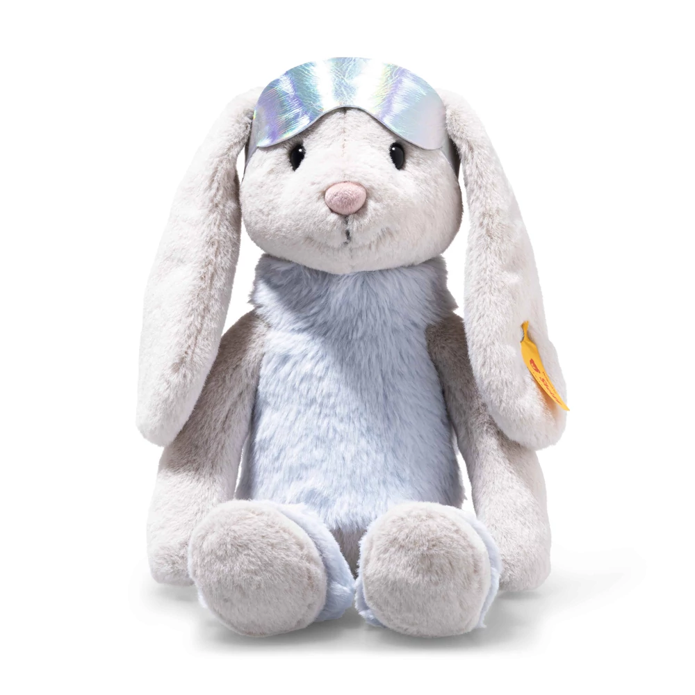 síelő plüss nyuszi Soft Cuddly Friends Hoppie szürke - Bunny and Teddy
