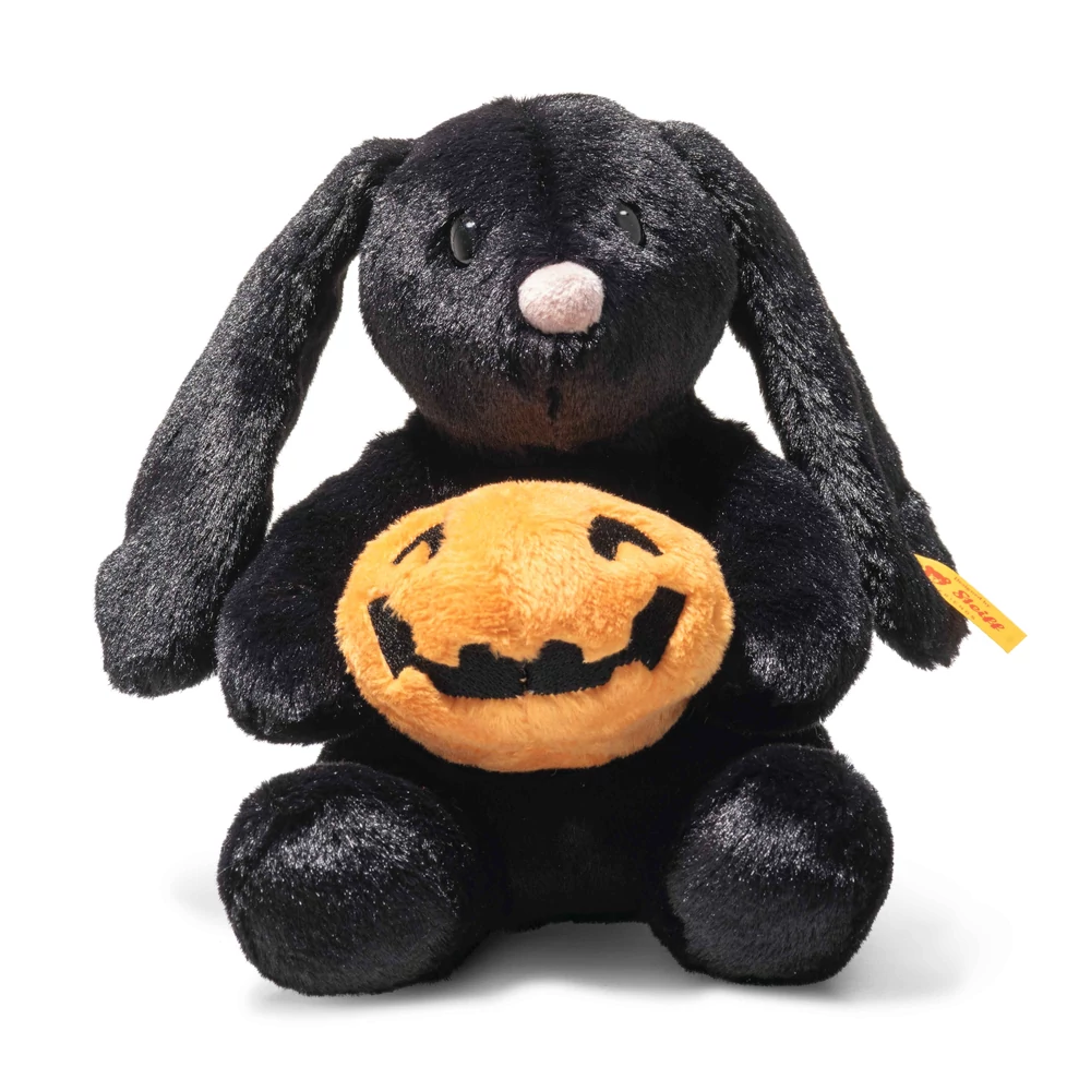 fekete halloween nyuszi tökkel -  Soft Cuddly Friends Hoppie rabbit,  Bunny and Teddy