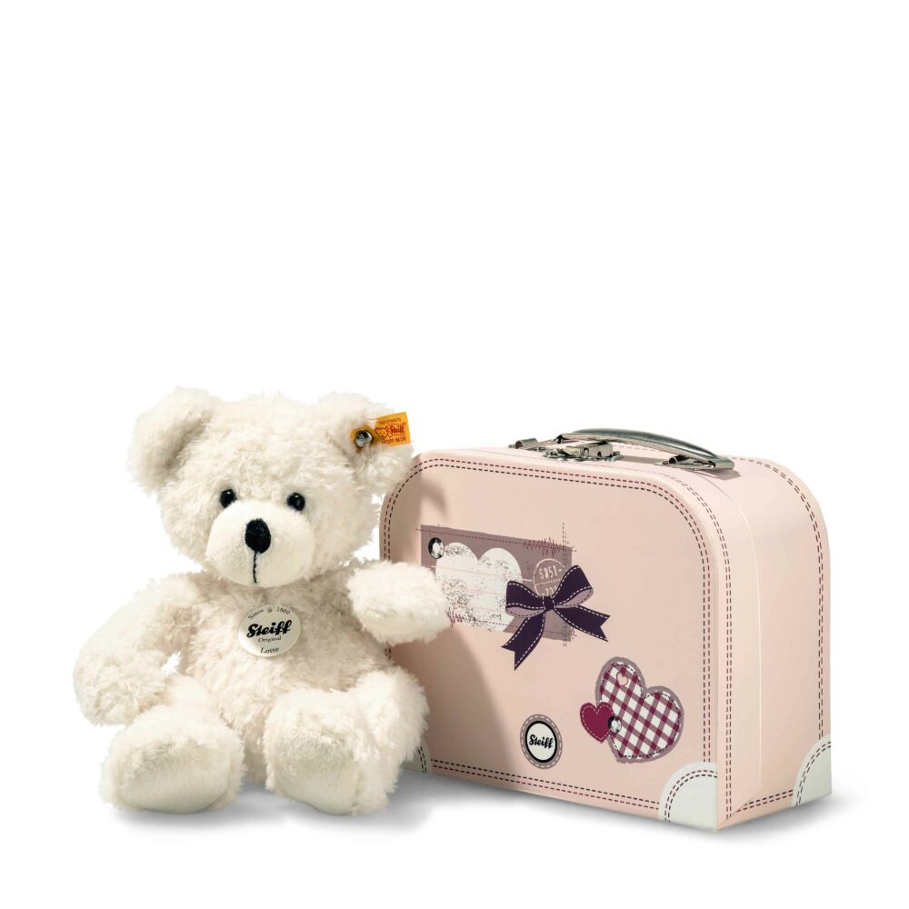 Steiff Lotte Teddy maci bőröndben - fehér - Bunny and Teddy