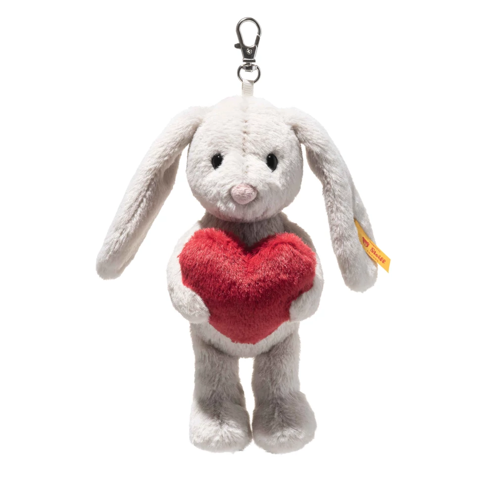 Hoppi nyuszi akasztó kulcstartó hátizsák dísz - szürke- Bunny and Teddy