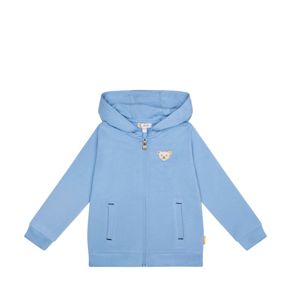 Steiff kapucnis melegítő felső Mini Boys - Classic kollekció kék  | Bunny and Teddy