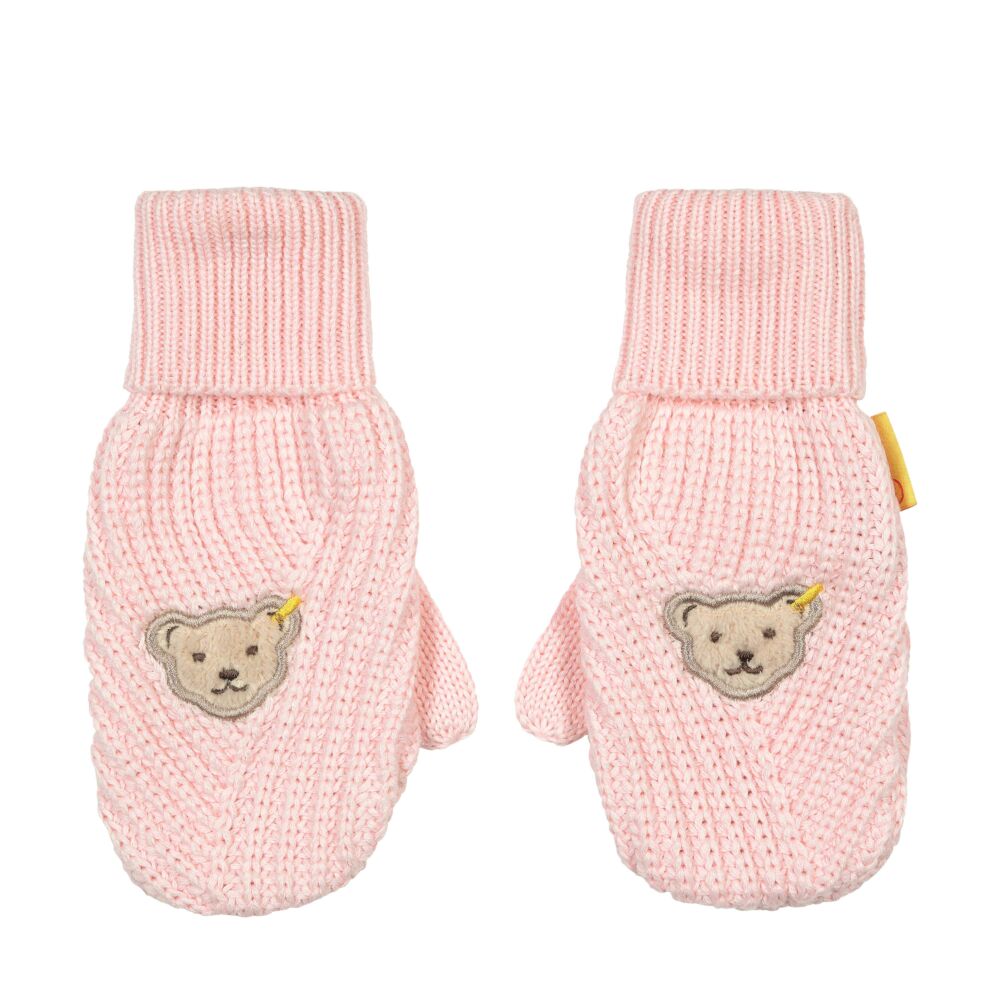 Steiff kesztyű Mini Girls - Classic kollekció rózsaszín  | Bunny and Teddy
