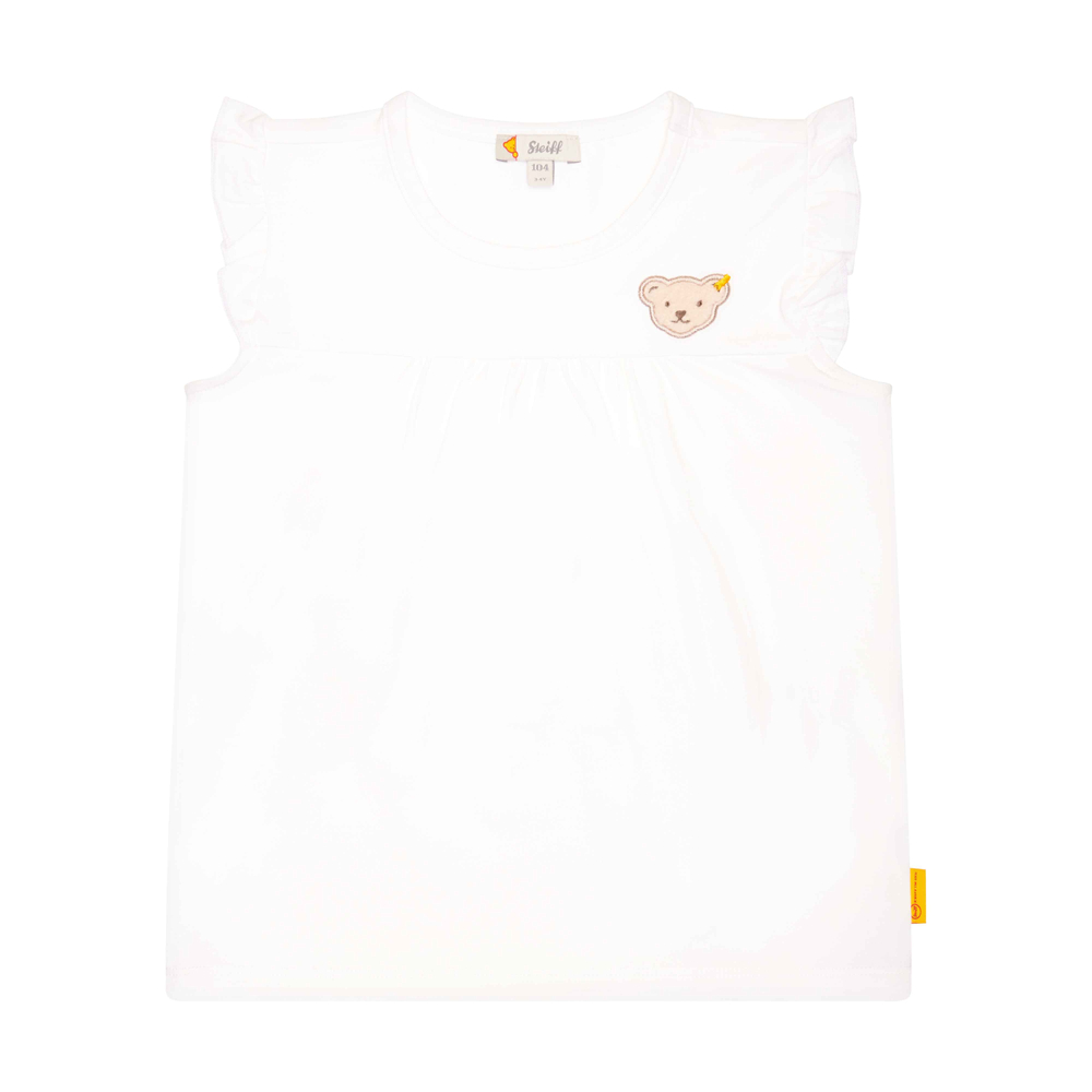 Steiff ujjatlan póló - Classic Basic kollekció fehér  | Bunny and Teddy