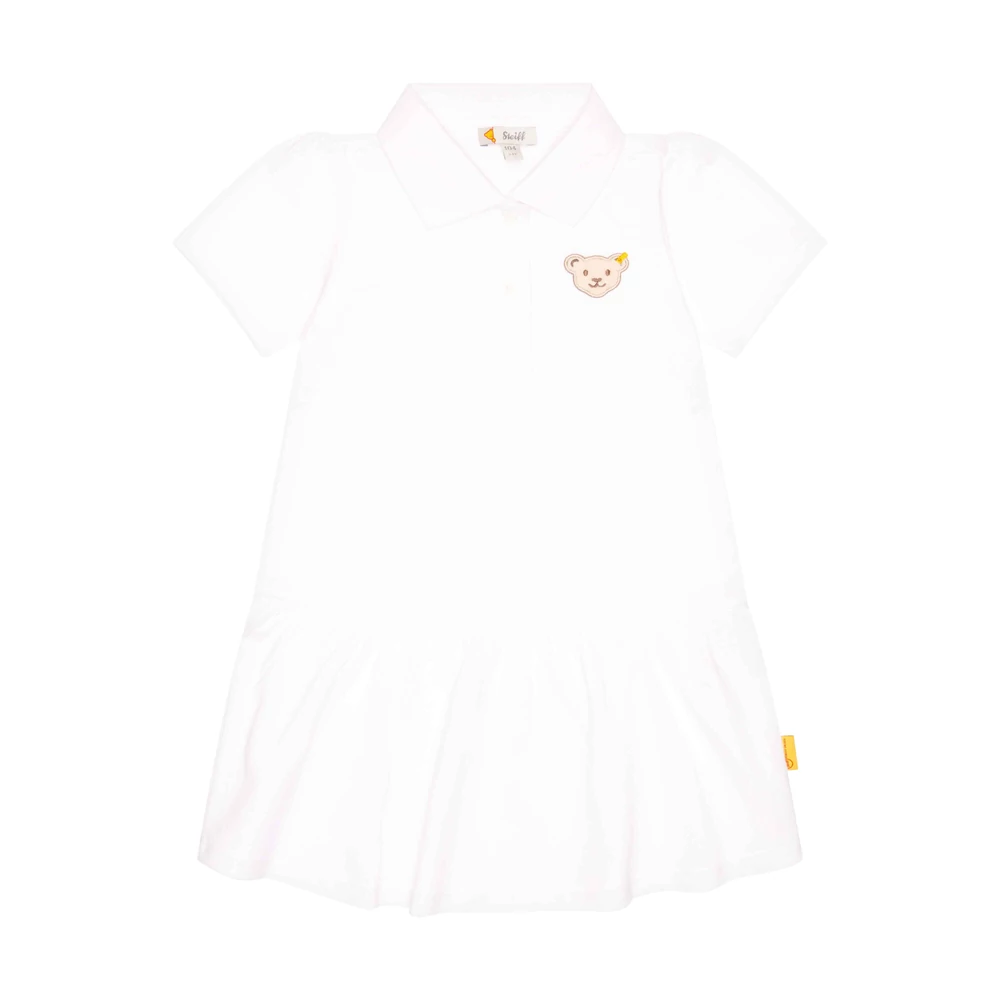 Steiff galléros pólóruha - Classic Basic kollekció fehér  | Bunny and Teddy