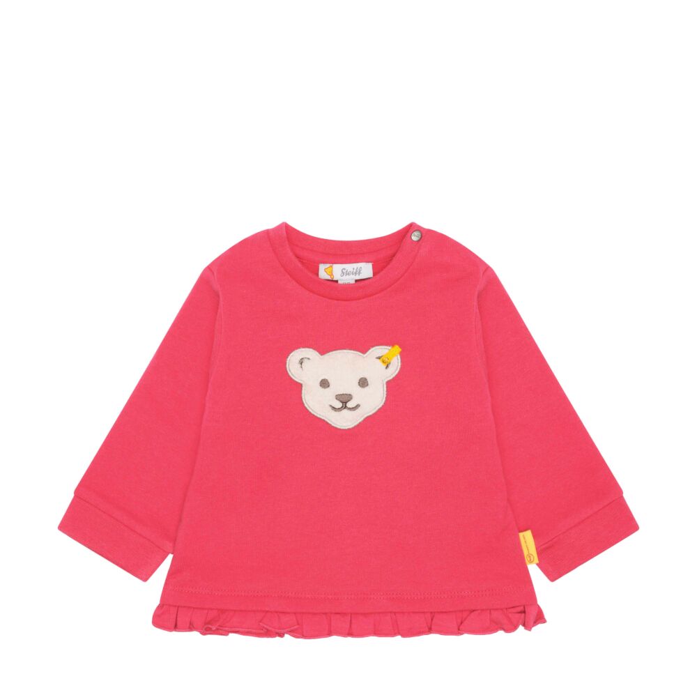 Steiff pamut pulóver Baby Girls - Classic kollekció rózsaszín  | Bunny and Teddy