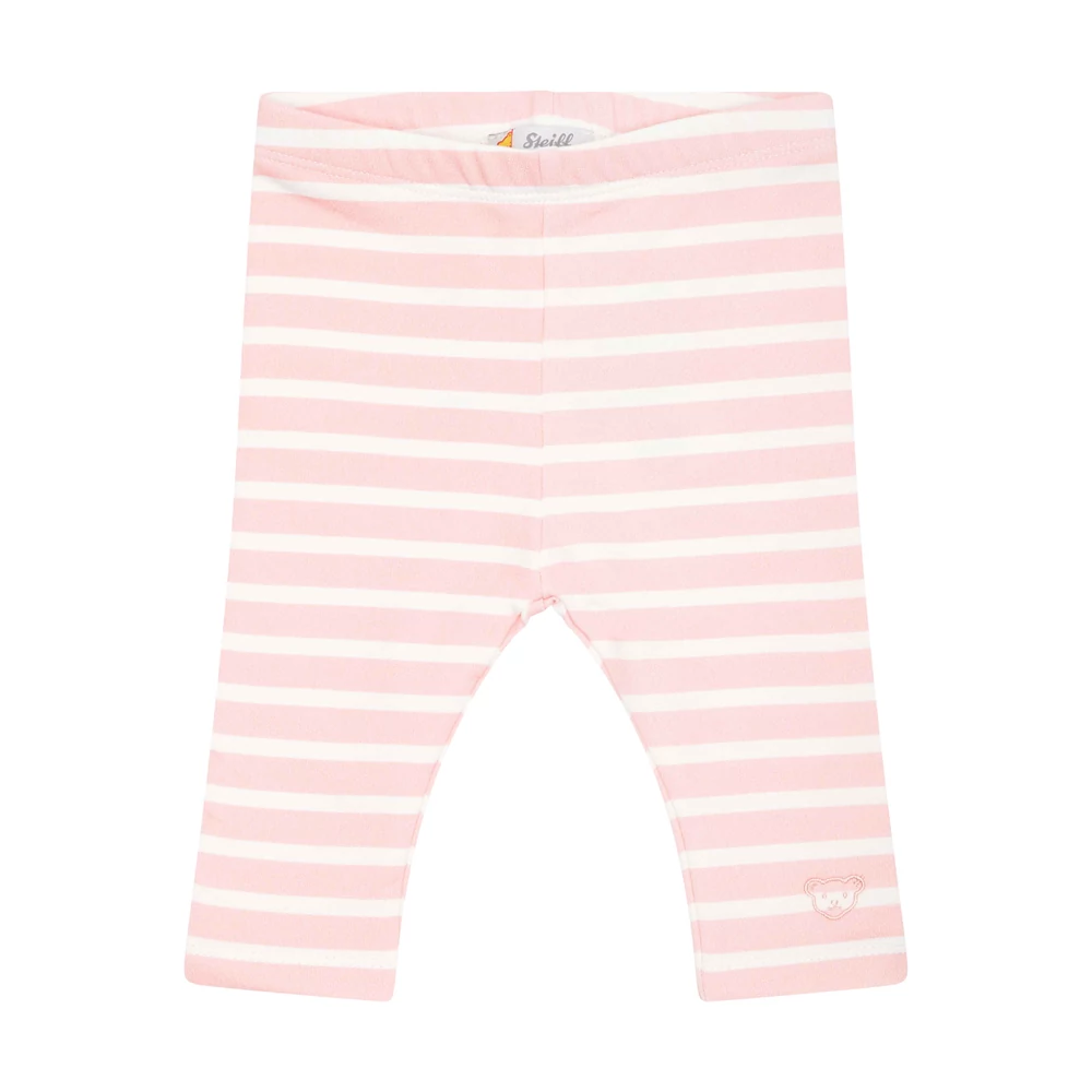 Steiff csíkos leggings Baby Girls - Classic kollekció világos rózsaszín  | Bunny and Teddy