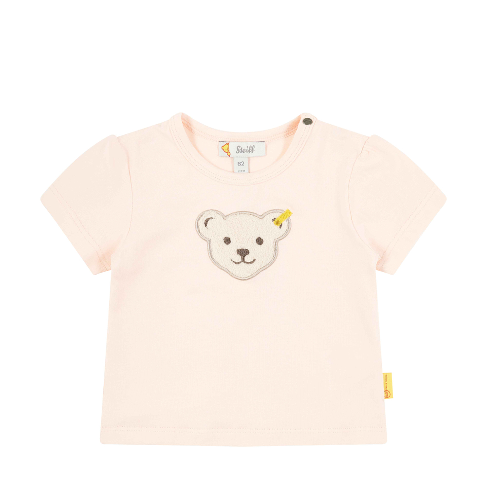Steiff rövid ujjú póló  - Classic 24SS kollekció világos rózsaszín  | Bunny and Teddy