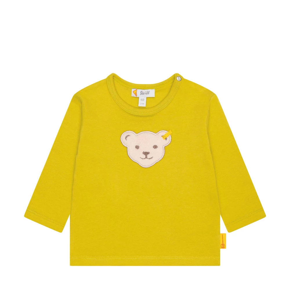 Steiff hosszú ujjú póló Baby Unisex - Classic kollekció világos zöld  | Bunny and Teddy