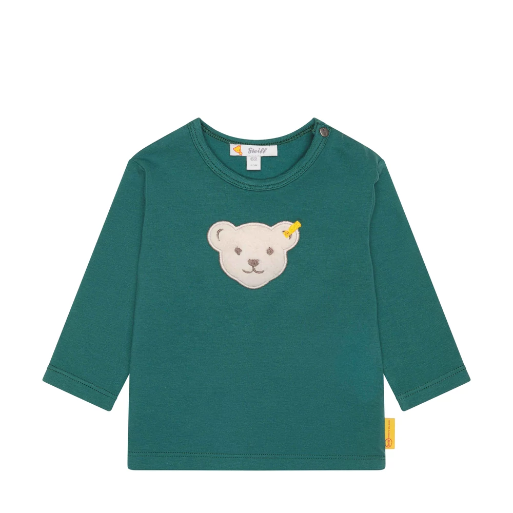 Steiff hosszú ujjú póló Baby Unisex - Classic kollekció zöld  | Bunny and Teddy
