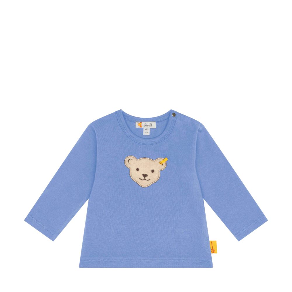 Steiff hosszú ujjú póló Baby Unisex - Classic kollekció kék  | Bunny and Teddy