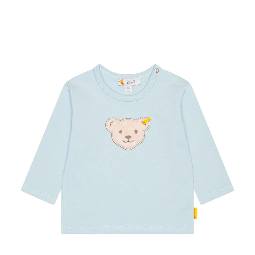 Steiff hosszú ujjú póló Baby Unisex - Classic kollekció világoskék  | Bunny and Teddy