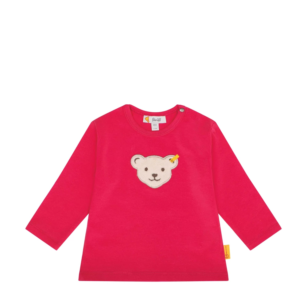 Steiff hosszú ujjú póló Baby Unisex - Classic kollekció rózsaszín  | Bunny and Teddy