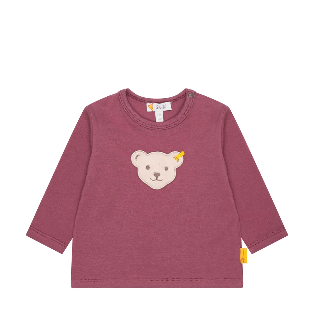 Steiff hosszú ujjú póló Baby Unisex - Classic kollekció piros  | Bunny and Teddy