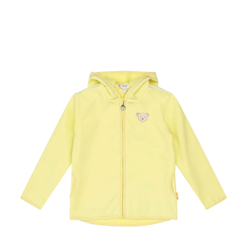 Steiff softshell dzseki kapucnival Mini Unisex - Classic kollekció sárga  | Bunny and Teddy