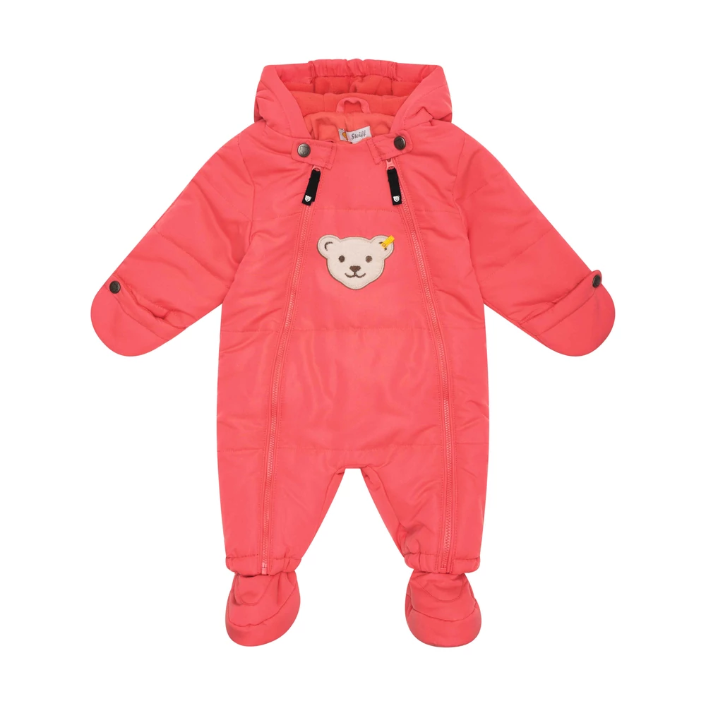 Steiff meleg bélelt egyrészes overál, síruha Baby Unisex - Classic kollekció rózsaszín  | Bunny and Teddy