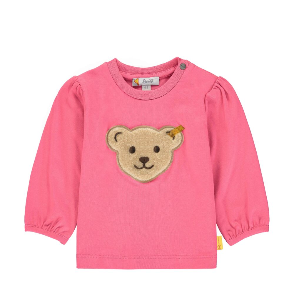 Steiff rózsaszín baba pulóver pamutból nagy macival - Bear in my heart kollekció-rózsaszín-Bunny and Teddy