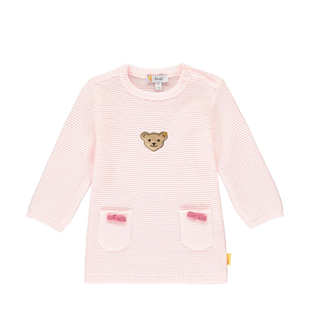 Steiff kötött ruha, tunika- Baby Girls - Fairytale kollekcó világos rózsaszín  | Bunny and Teddy