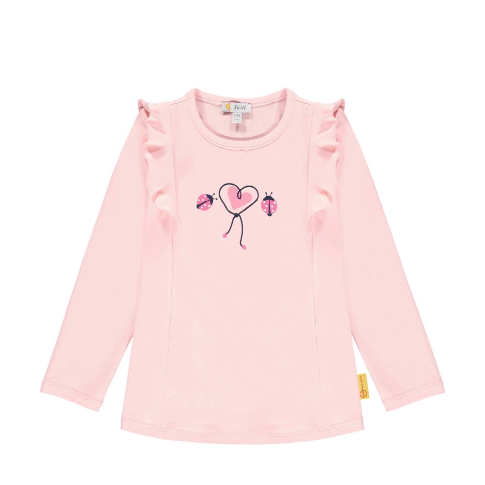 Steiff hosszú ujjú fodros póló- Mini Girls - Bugs Life kollekcó világos rózsaszín  | Bunny and Teddy