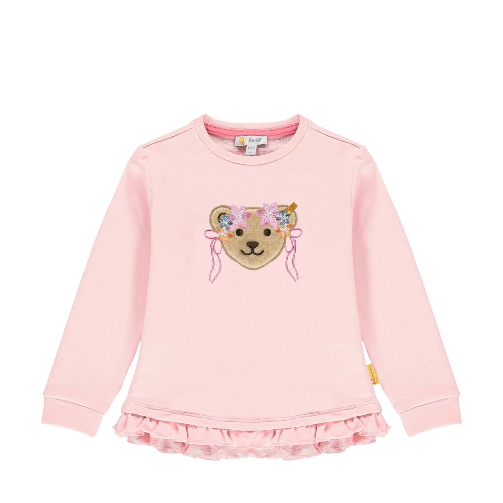 Steiff fodros pamut pulóver- Mini Girls - Bugs Life kollekcó világos rózsaszín  | Bunny and Teddy