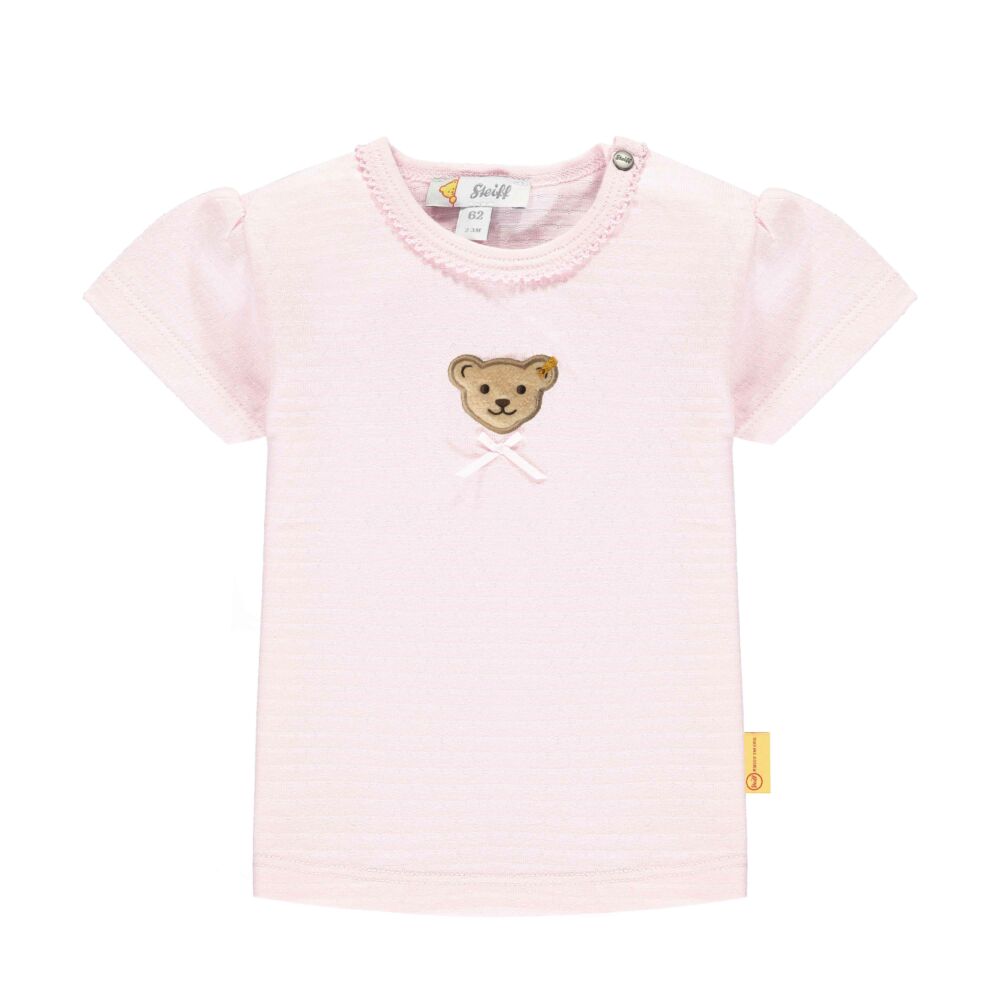 Steiff rövid ujjó póló masnival- Baby Girls - Bugs Life kollekcó világos rózsaszín  | Bunny and Teddy
