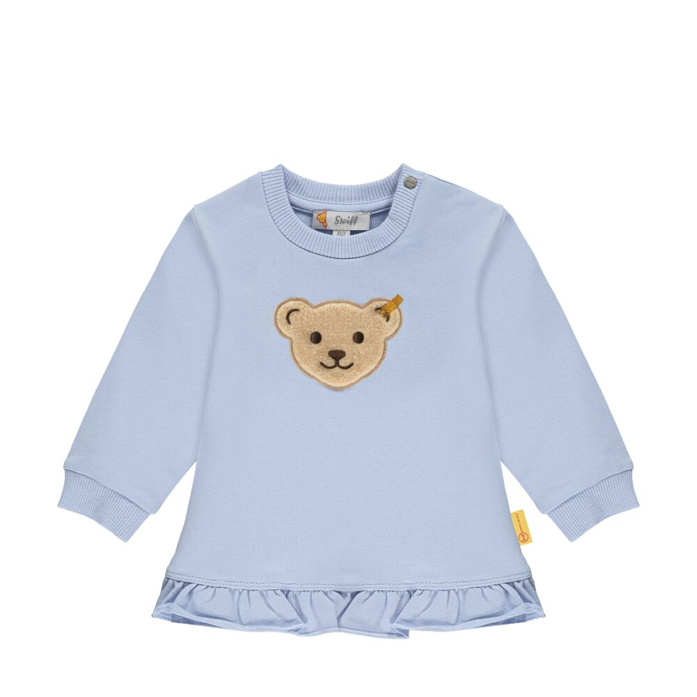 Steiff fordos pamut pulóver,melegítő felső- Baby Girls - Hello Summer kollekció kék  | Bunny and Teddy