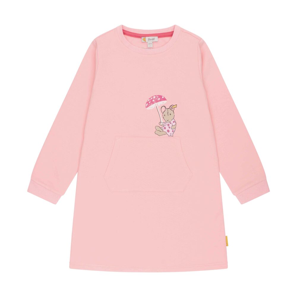 Steiff kenguru zsebes pamut ruha - Mini Girls - Best Friends kollekció világos rózsaszín  | Bunny and Teddy