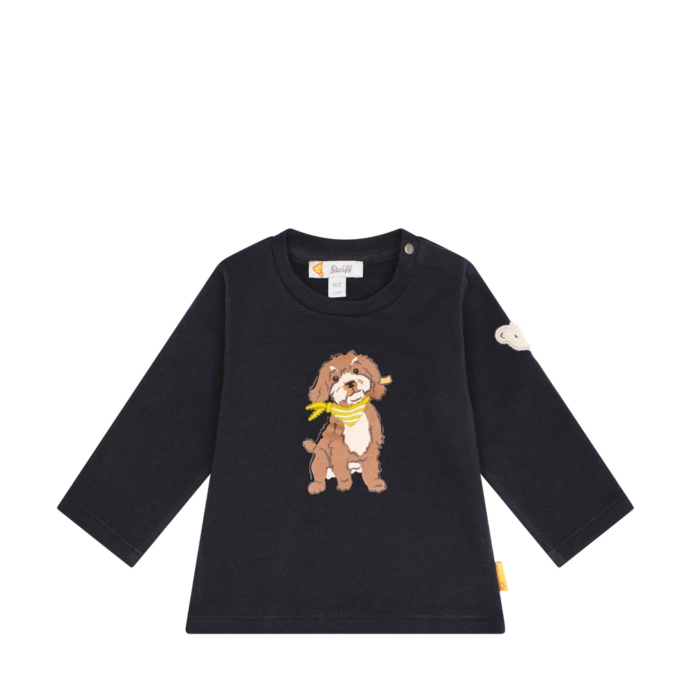Steiff GOTS biopamut rövid ujjú boríték nyakú body - Basic kollekció krém  | Bunny and Teddy