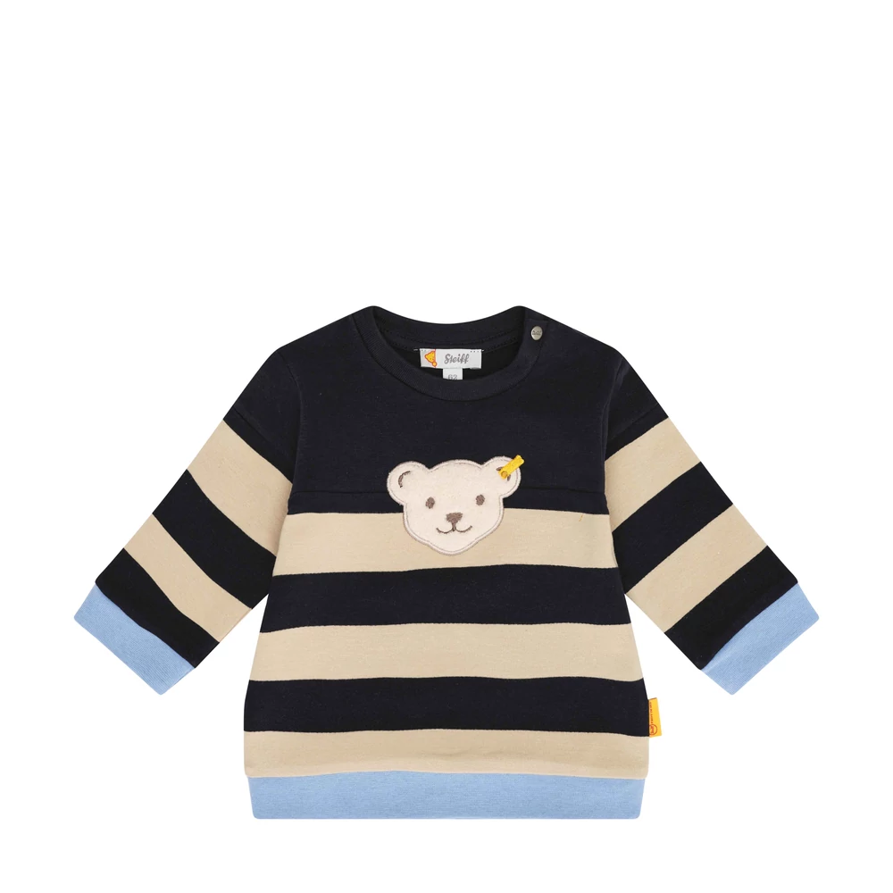 Steiff GOTS biopamut rövid ujjú boríték nyakú body - Basic kollekció krém  | Bunny and Teddy
