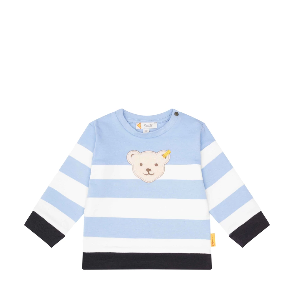 Steiff GOTS biopamut rövid ujjú boríték nyakú body - Basic kollekció krém  | Bunny and Teddy