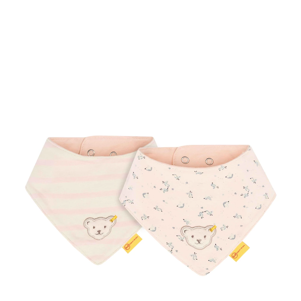Steiff GOTS biopamut rövid ujjú boríték nyakú body - Basic kollekció krém  | Bunny and Teddy