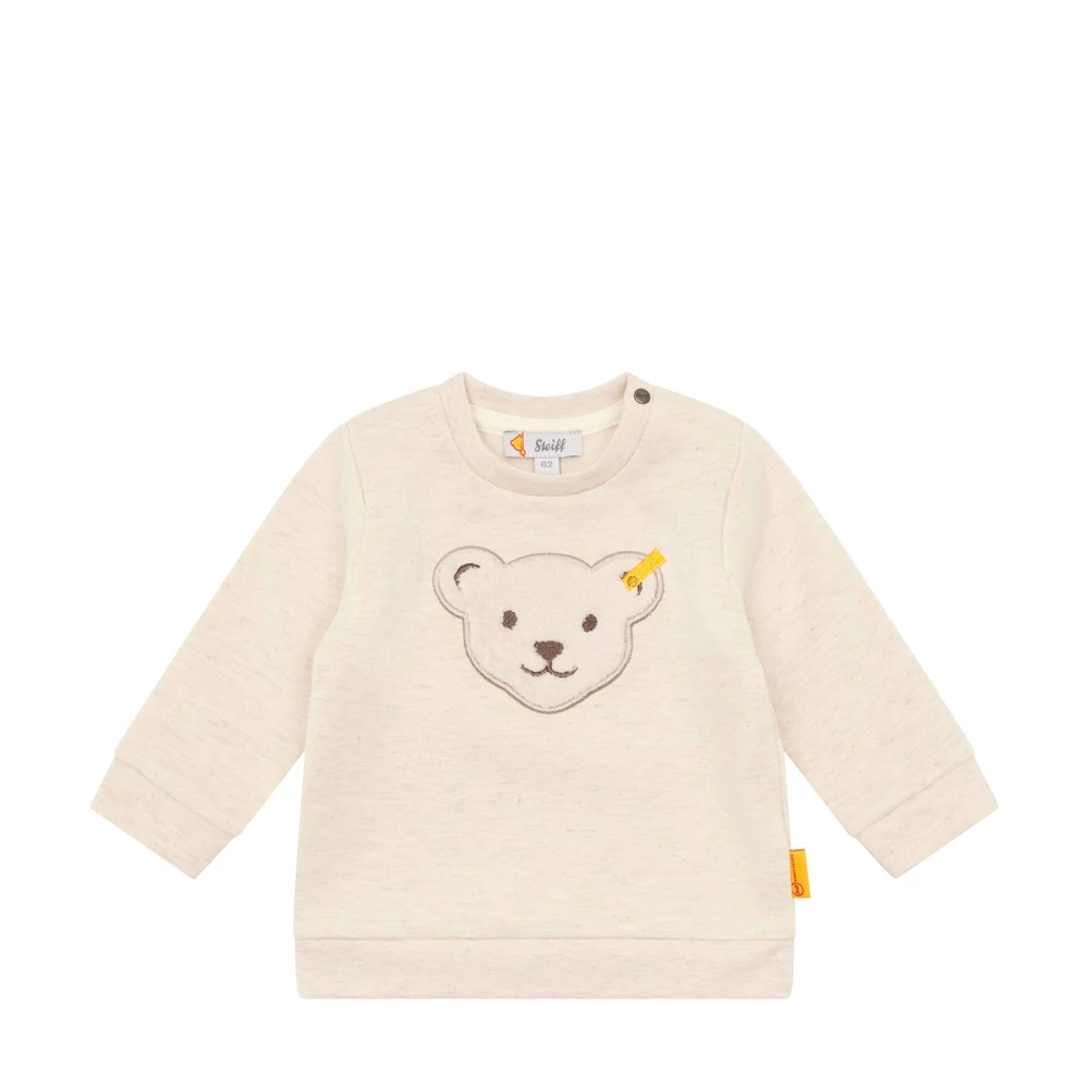 Steiff GOTS biopamut rövid ujjú boríték nyakú body - Basic kollekció krém  | Bunny and Teddy