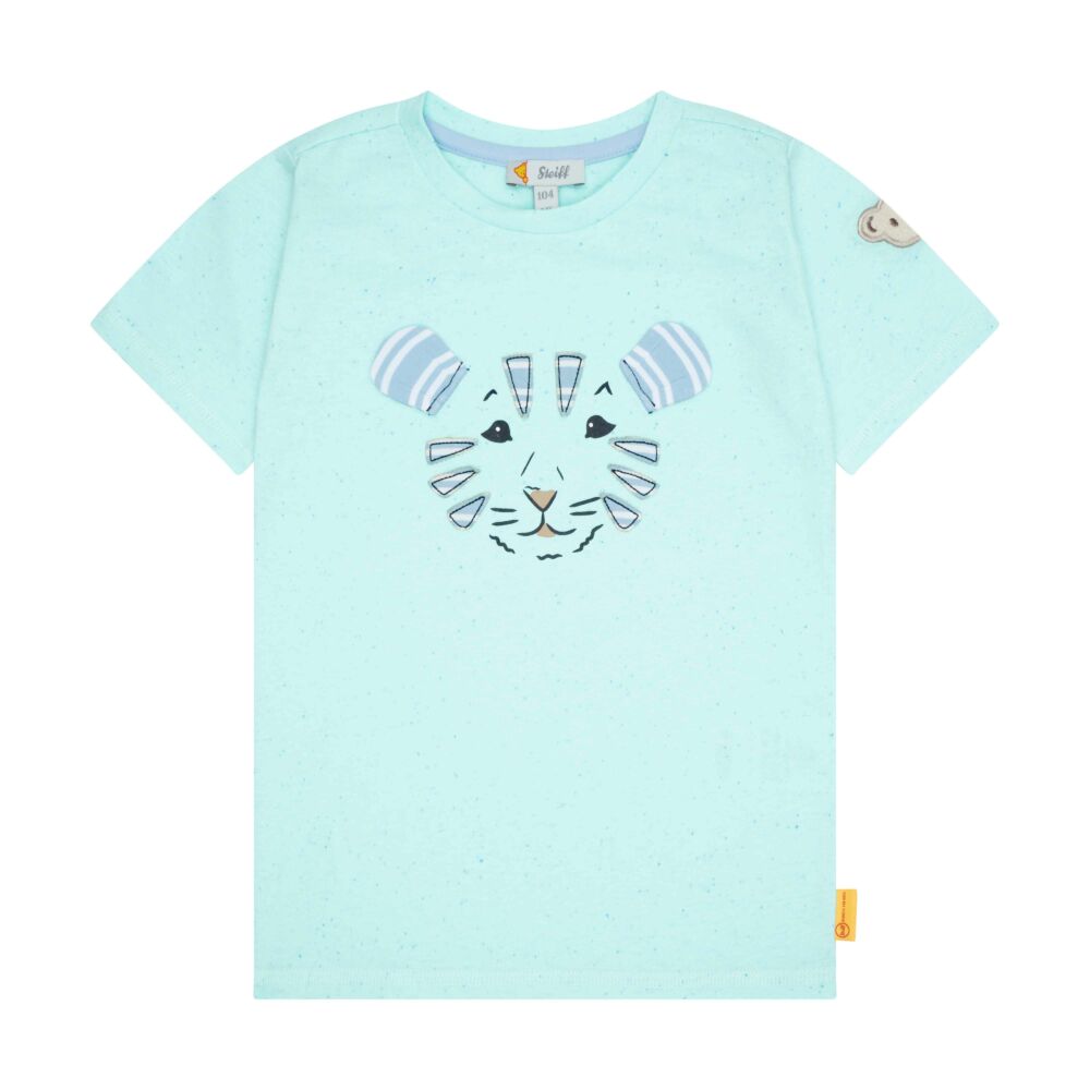 Steiff rövid ujjú póló 3D mintával - Mini Boys - Wild a Heart kollekció világoskék  | Bunny and Teddy
