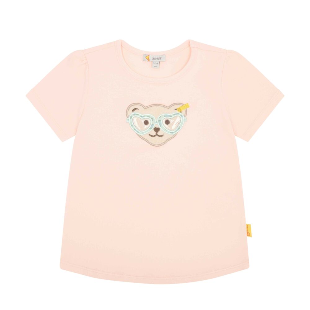 Steiff rövid ujjú póló - Mini Girls - Jungle Feeling  kollekció világos rózsaszín  | Bunny and Teddy