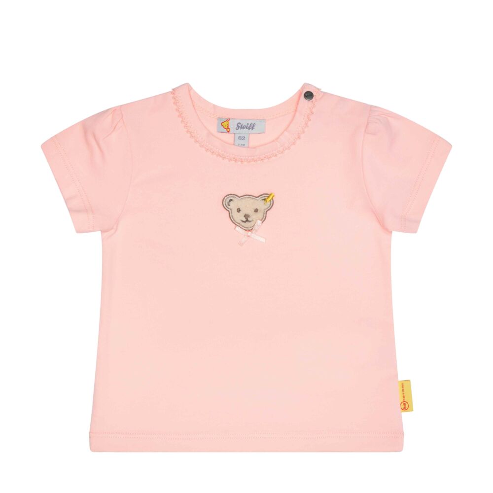 Steiff rövid ujjú póló - Baby Girls - Jungle Feeling  kollekció világos rózsaszín  | Bunny and Teddy