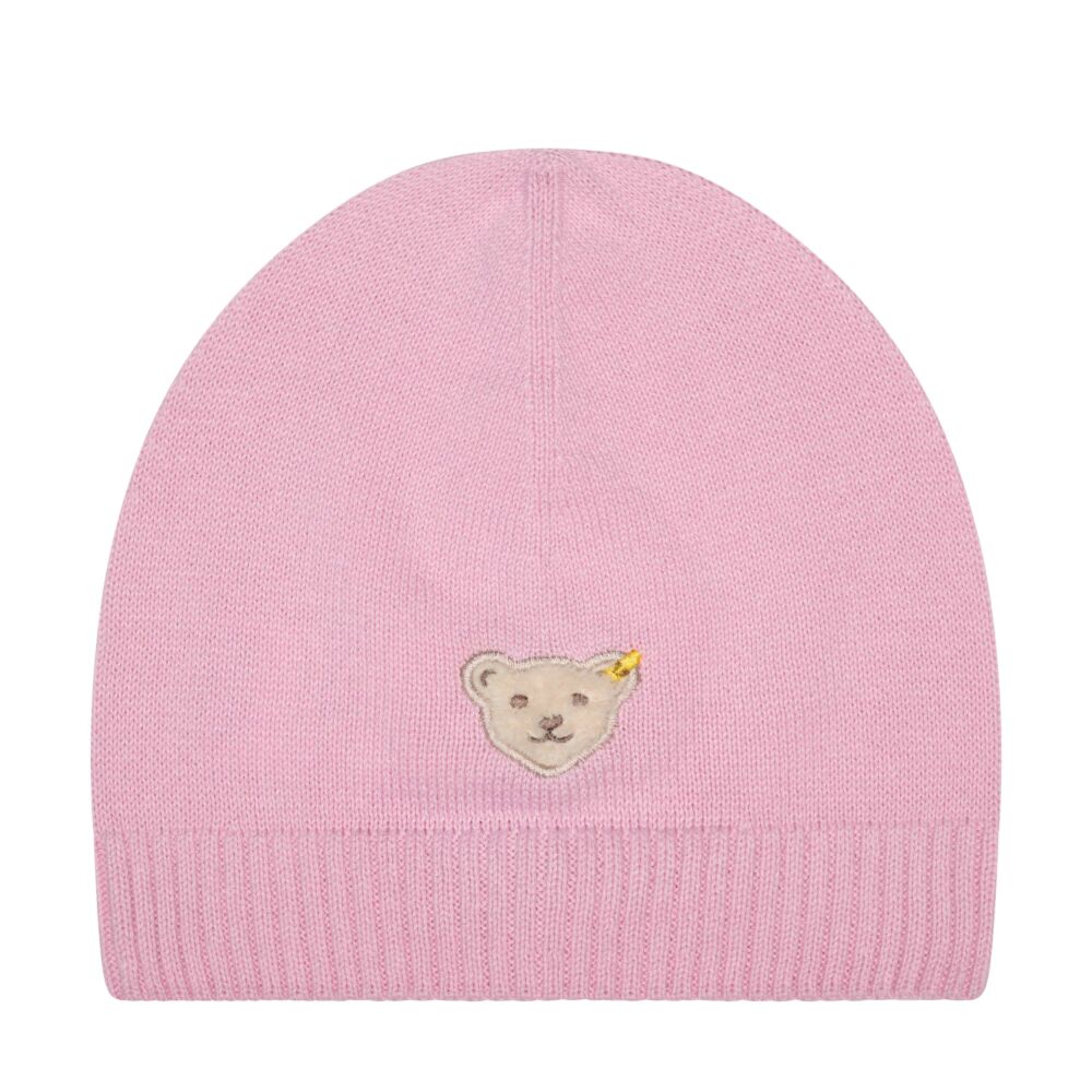 Steiff kötött vékony sapka - Mini Girls - Beach Please kollekció rózsaszín  | Bunny and Teddy