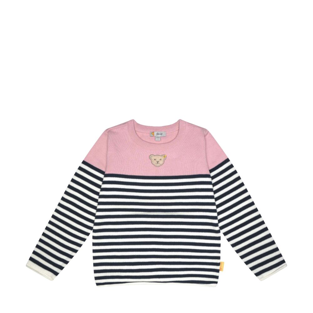 Steiff kötött pulóver - Mini Girls - Beach Please kollekció rózsaszín  | Bunny and Teddy