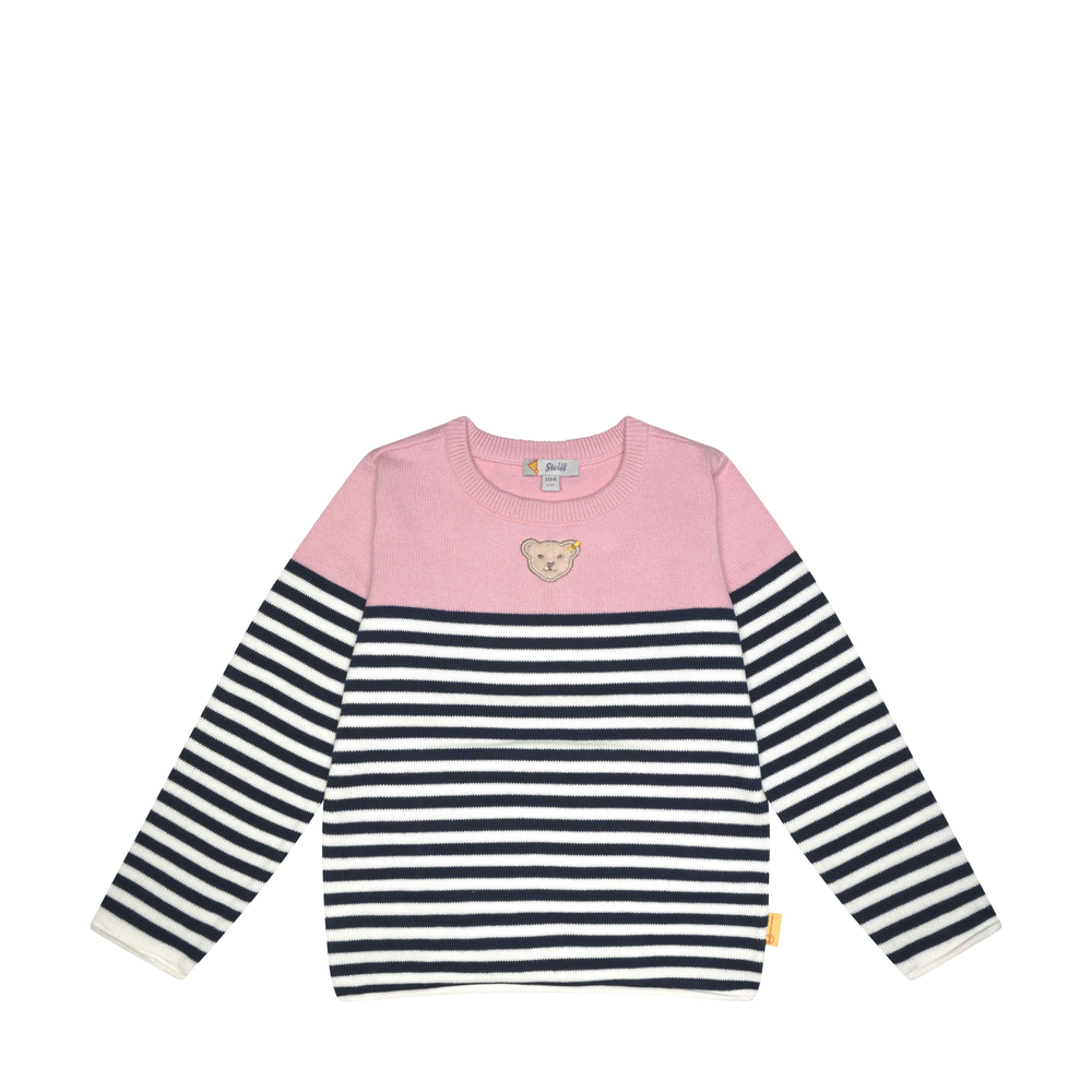 Steiff kötött pulóver - Mini Girls - Beach Please kollekció rózsaszín  | Bunny and Teddy