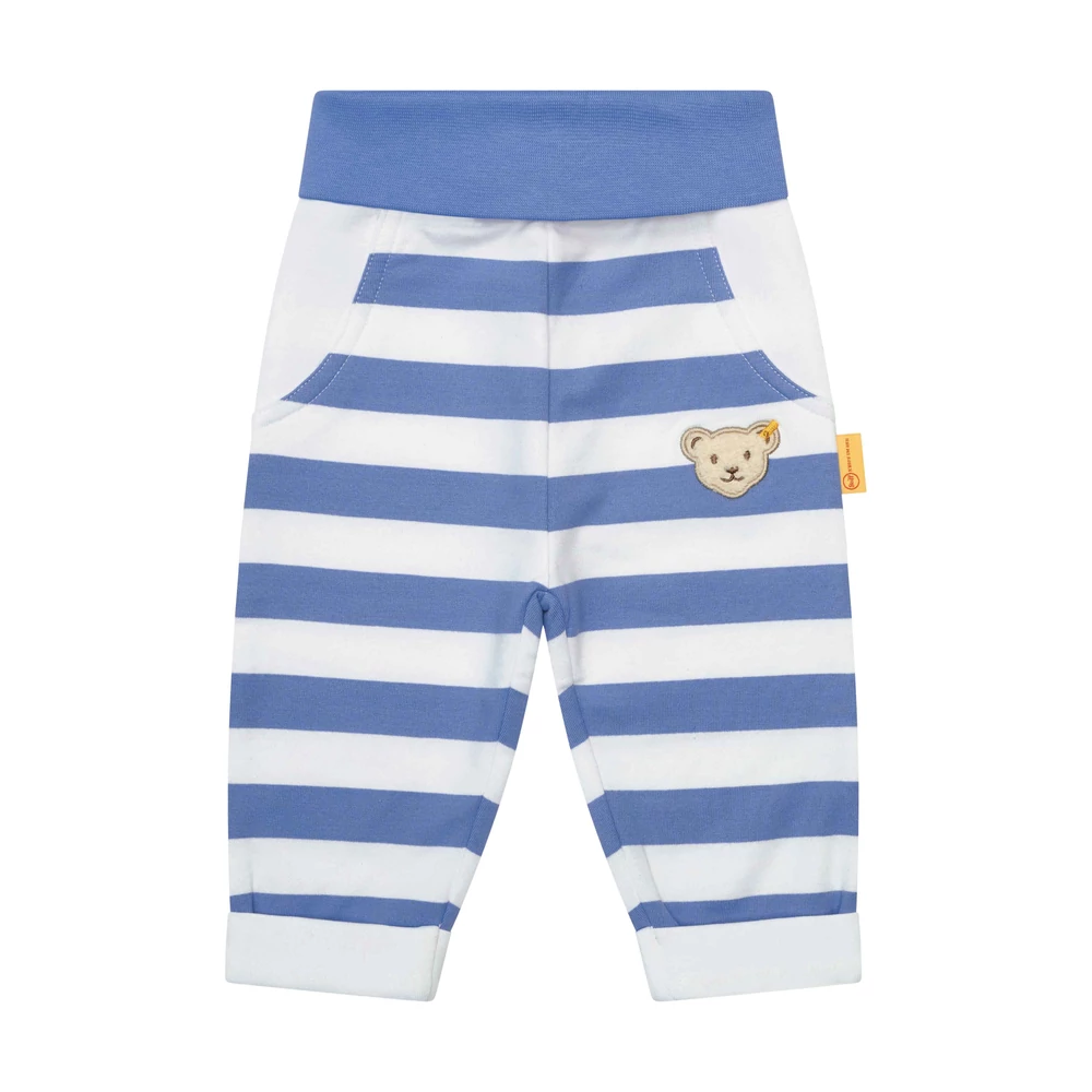 Steiff csíkos pocakpántos melegítő alsó - Baby Boys - Under the surface kollekció kék  | Bunny and Teddy Steiff csíkos pocakpántos melegítő alsó - Baby Boys - Under the surface kollekció kék  | Bunny and Teddy