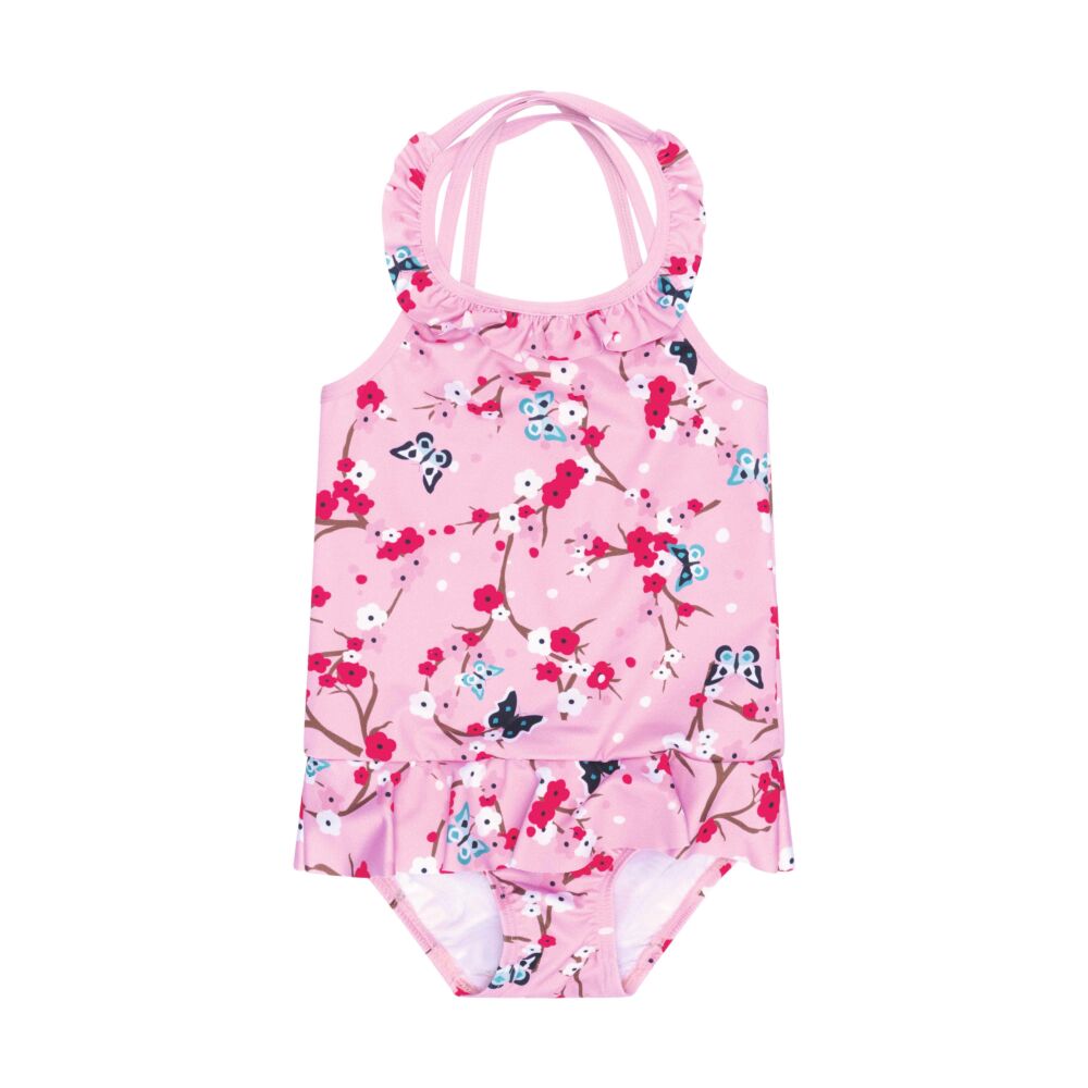 Steiff fürdőruha kislányoknak UV szűrős anyagból 30-es fényvédő faktorral fürdőruha kollekció - rózsaszín - Bunny and Teddy