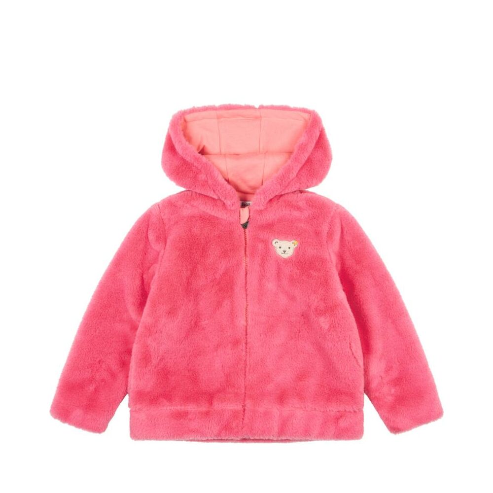 Steiff műszőrme dzseki kapucnival-Mini Girls Swan Lake kollekció rózsaszín  | Bunny and Teddy