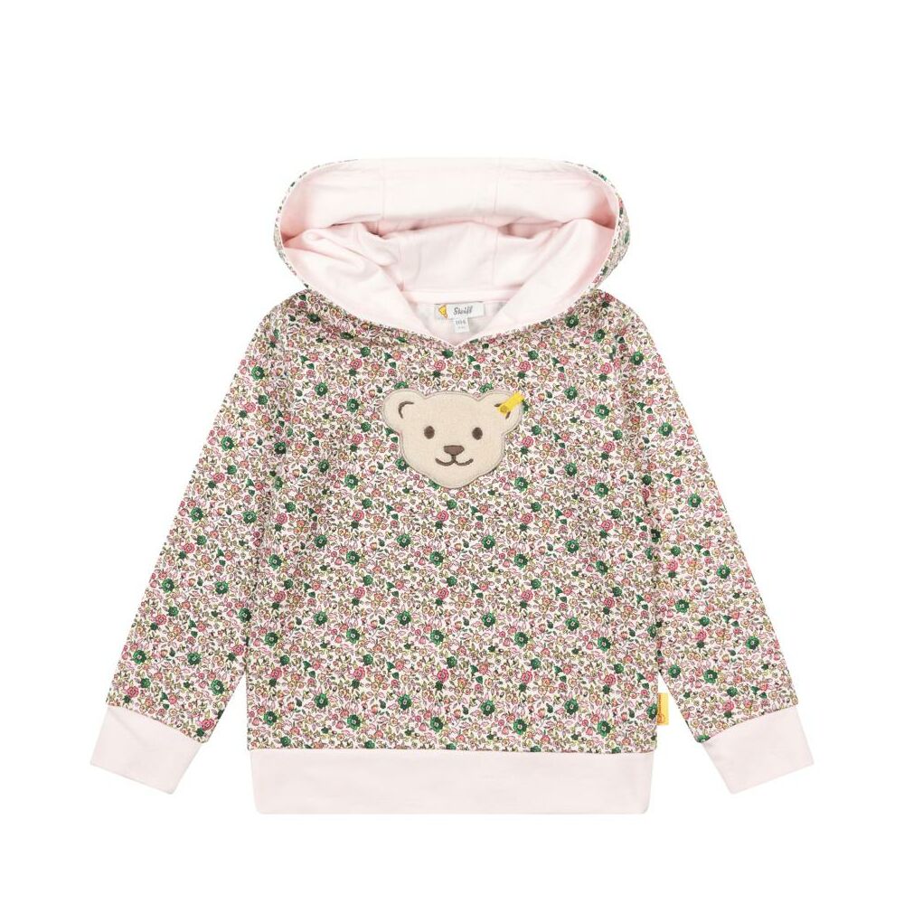 Steiff kapucnis pulóver, melegítő felső-Mini Girls Swan Lake kollekció világos rózsaszín  | Bunny and Teddy