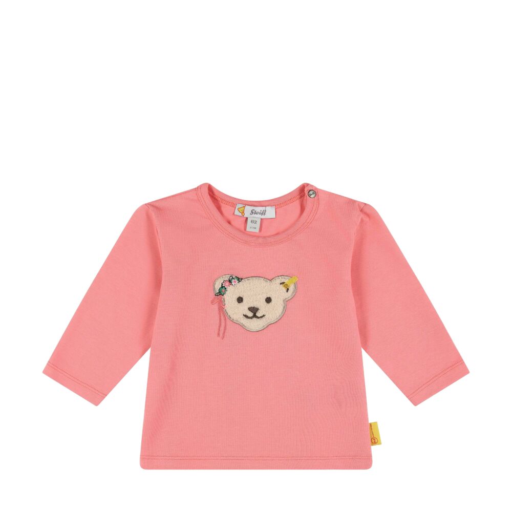 Steiff hosszú ujjú póló nyakán patenttal rózsaszín  | Bunny and Teddy