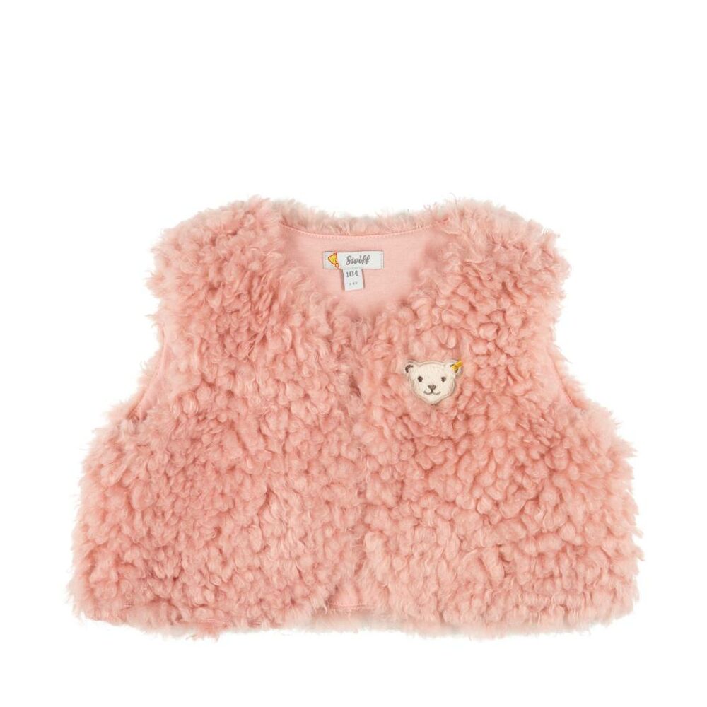 Steiff bolyhos műszőrme mellény-Mini Girls Unicorn kollekció világos rózsaszín  | Bunny and Teddy