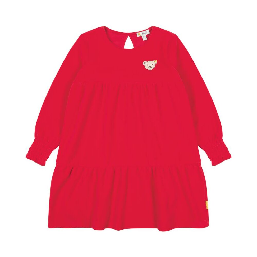 Steiff pamutbársony ruha-Mini Girls Unicorn kollekció piros  | Bunny and Teddy