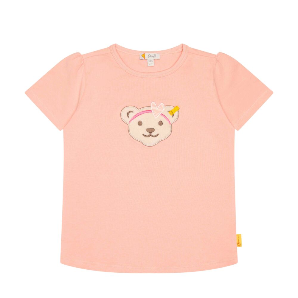 Steiff rövid ujjú póló Mini Girls – Wild City kollekció rózsaszín  | Bunny and Teddy