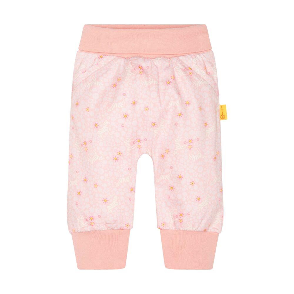 Steiff pamut szatén pocakpántos nadrág Baby Girls – Wild City kollekció rózsaszín  | Bunny and Teddy