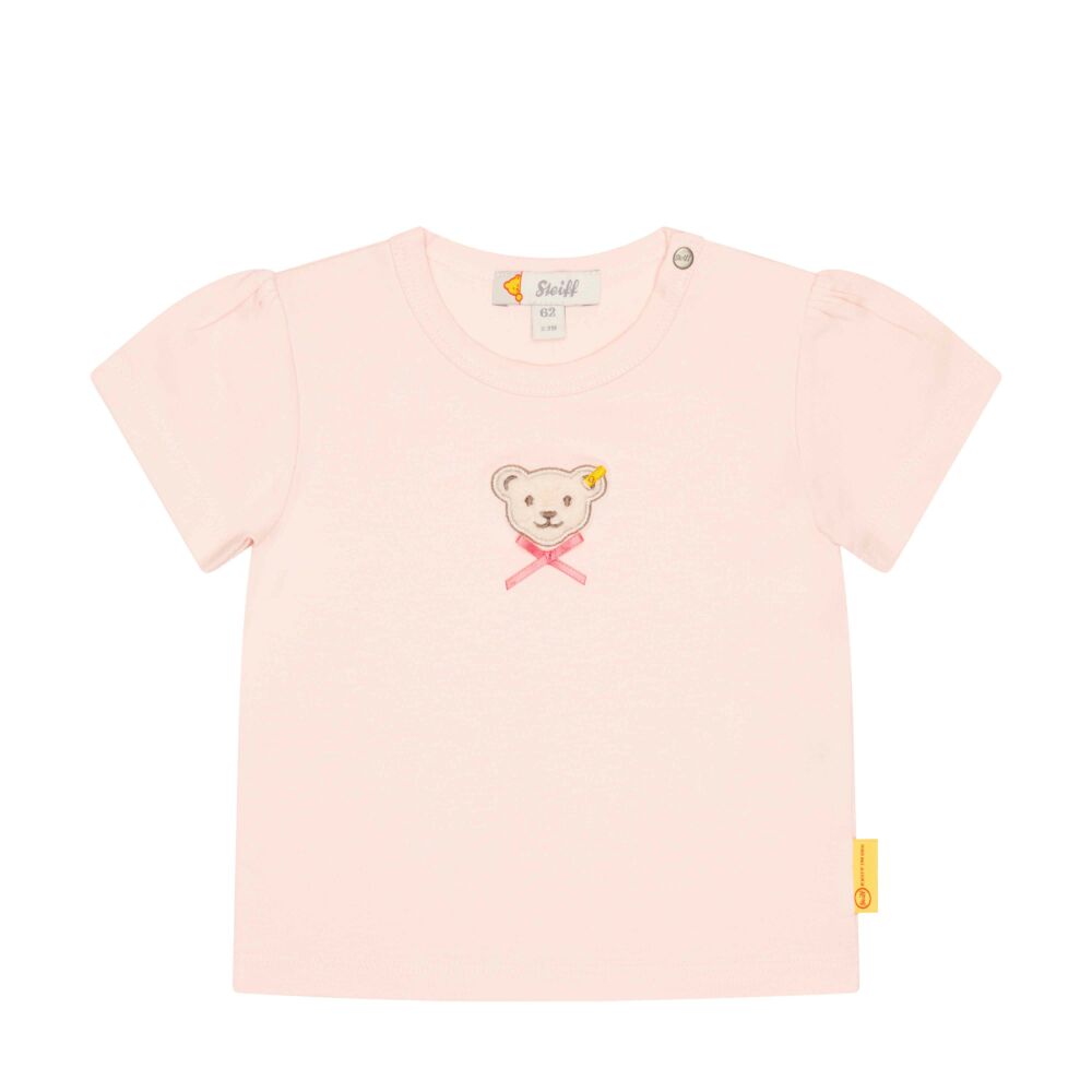Steiff rövid ujjú póló Baby Girls – Wild City kollekció világos rózsaszín  | Bunny and Teddy